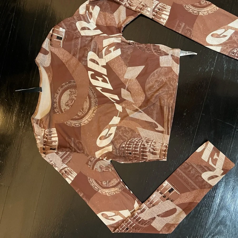 matching chocolate brown printed set - Picture 10 of 10